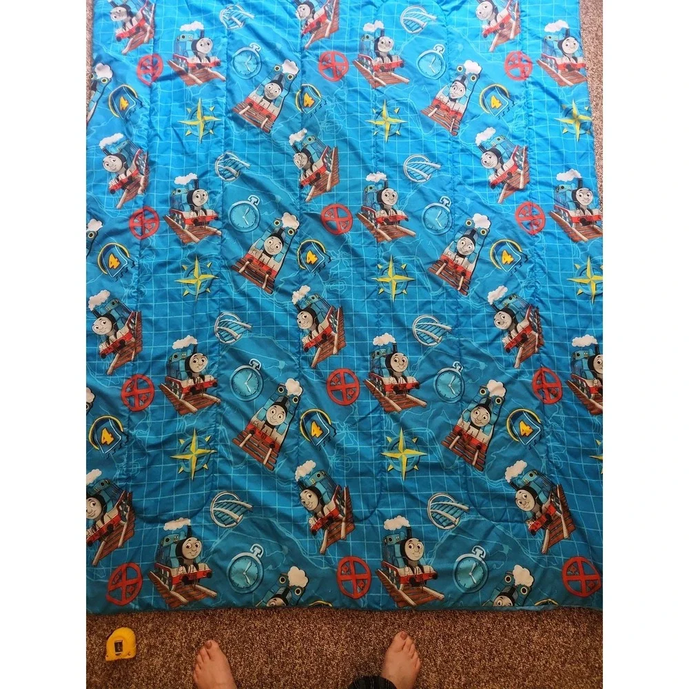 Vintage Thomas the Train Engine Go Go Twin Comforter Bed Blanket  85